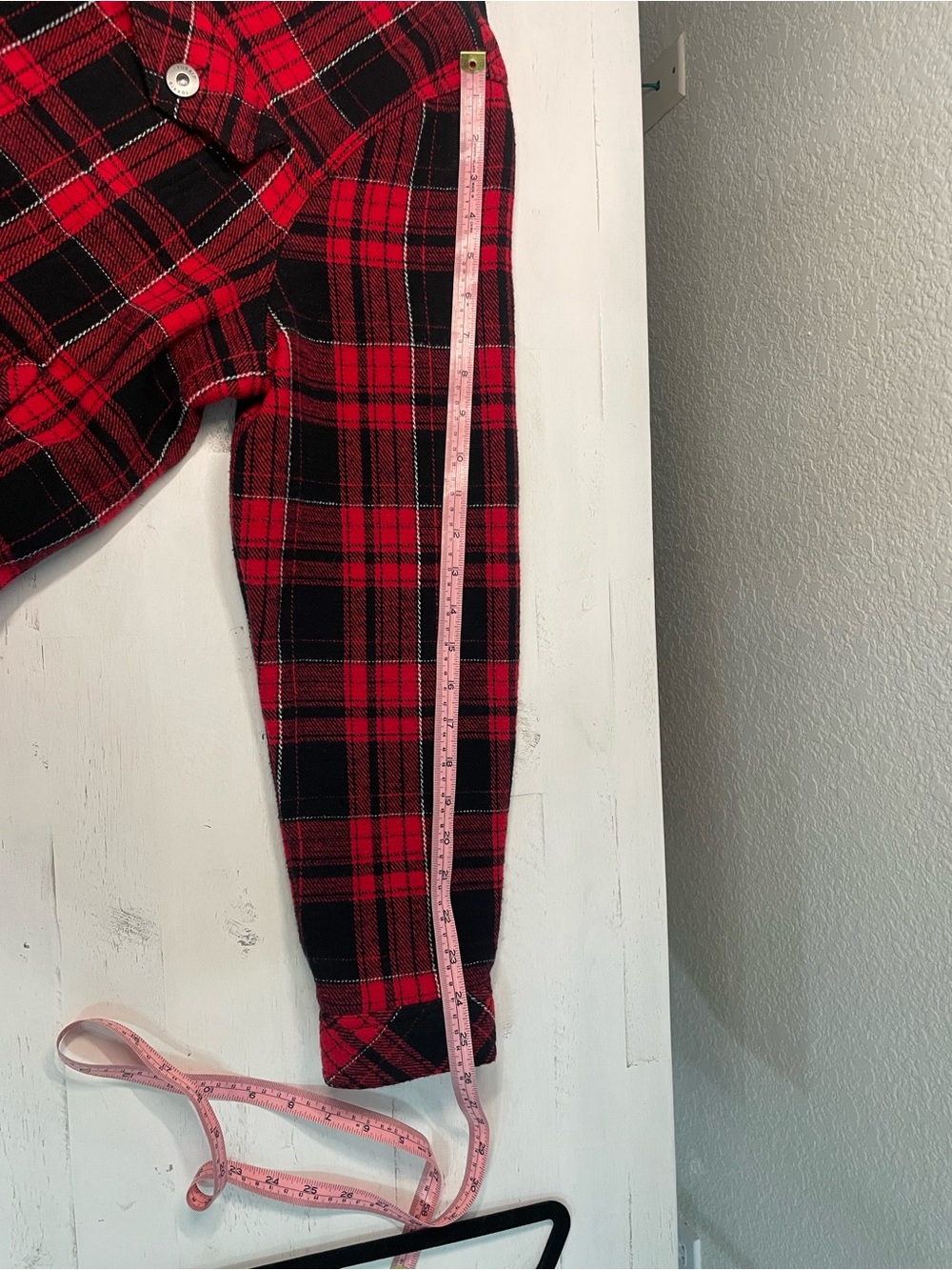 Torrid Red Black Plaid Sherpa Collar Jacket Size 2 Plus Size Trucker Shacket - Picture 10 of 10
